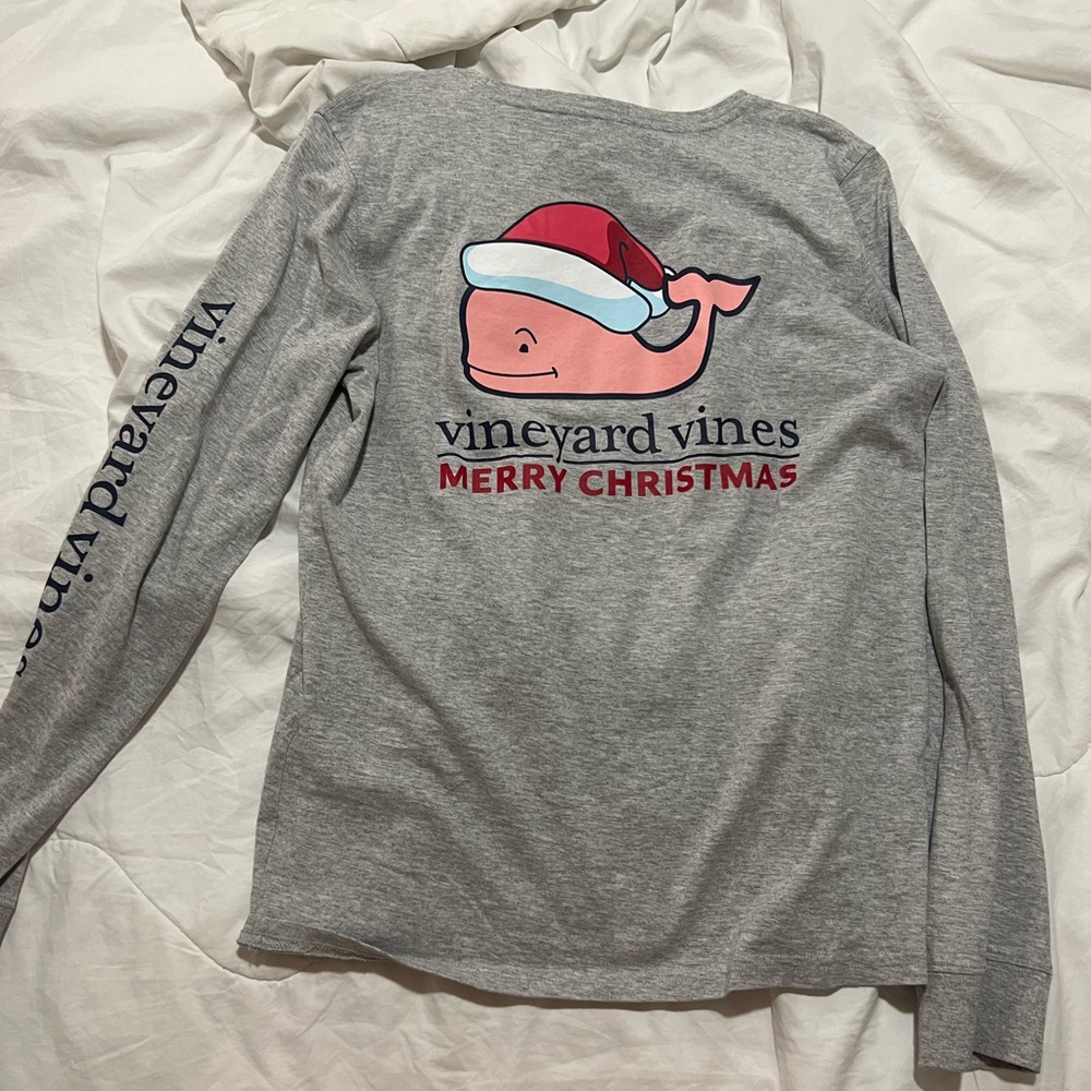 Vineyard vines merry Christmas Long sleeve